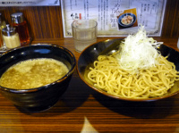 「おいらはつけ麺（780円）大盛り、ネギトッピング」@麺食い 慎太郎の写真
