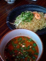 「ラー醤 えびつけ麺」@よってこや お台場店の写真