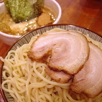 「濃厚豚骨魚介（鶏強め）つけ麺 750円」@山勝軒の写真