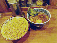 「つけめん+味玉」@めんや 直伝の写真