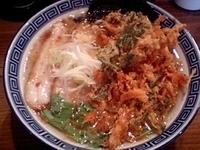 「えび塩DX・平打ち麺（980円）+サービスライス（無料）」@らぁめん大山 神田店の写真