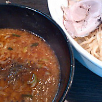 「えび辛みそつけめん（麺2玉）700円」@らーめん 福たけ 桜木本店の写真