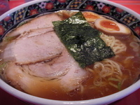 「中華そば大盛（+半熟煮玉子）」@五味八珍 阿波座店の写真