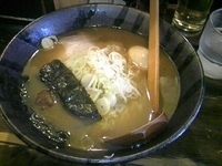 「煮干しらーめん+たまご+サービスライス 650円+100円 =7」@はっちゃき家の写真