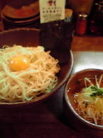 「秋季限定 月見味噌つけ麺」@麺酒場 でめきんの写真