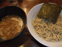 「特製麺お魚豚骨つけ麺（塩、冷）（590円）、旨味たっぷり肉味噌ご」@円熟屋 本店の写真