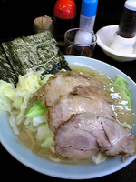 「ネギチャーシュー+キャベツ」@光家の写真