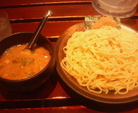 「白湯つけ麺中盛450g730円」@麺屋 空海 北千住店の写真