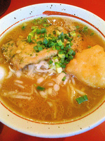 「豚玉天らーめん（大盛りサービス） 910円」@麺屋武蔵 二天 池袋店の写真