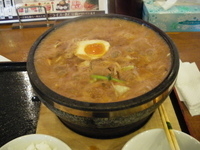 「赤味噌石鍋ラーメン」@石焼らーめん 火山 郡山図景店の写真
