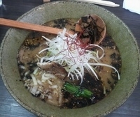 「薫MISO深川拉麺（850円）+雑炊用卵ご飯（200円）」@天雷軒 東日本橋本店の写真