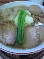 「塩ワンタンチャーシューメン1150円+味玉100円」@支那そば 心麺の写真