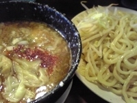 「特我流つけそば（大盛・野菜）+チャーシュー」@麺 池谷精肉店の写真