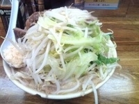 「ラーメン大豚W（ヤサイニンニク）」@ラーメン二郎 新小金井街道店の写真