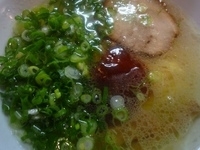 「なにわゴールド（裏メニュー）（細麺）（麺かため）（750円）+ネ」@金久右衛門 本店の写真