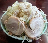 「ラーメン小（ヤサイ・ニンニク・アブラ）+豚W+味玉」@ドン-キタモトの写真