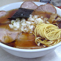 「チャーシューメン大盛（麺硬め）」@味麺 おがわ屋の写真