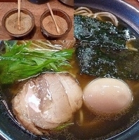 「醤油味玉らーめん」@めん屋 まんまるの写真