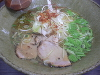 「海老薫潮拉麺 +入江の実家米」@天雷軒 東日本橋本店の写真