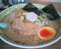 「こってりラーメン（￥750）+大盛り（￥100）」@純手打ちラーメン 大塚やの写真