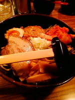 「納豆キムチ油めん」@辛しやの写真