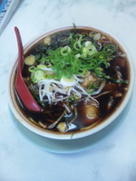 「中華そば（小）+ヤキメシ」@新福菜館 本店の写真