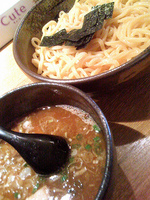 「つけそば（極太麺、濃厚魚介醤油）750円」@麺屋 嘉藤の写真