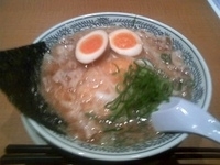 「半熟煮玉子入り肉そば\787→クーポン\687+鉄鍋玉子チャーハ」@丸源ラーメン 足利店の写真