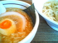 「つけ麺  醤油の赤/ピリ辛（750）」@こってりらーめん 誉の写真