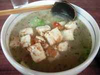 「うめ干しとレタスのそば」@四季の写真