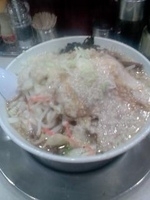 「中華そば+温野菜 （大油）」@らーめん潤 蒲田店の写真