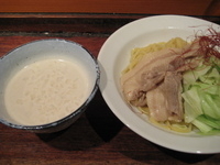 「鶏塩ポタージュつけ麺」@うぜんの写真