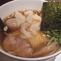 「ミックスワンタン麺（￥950）半熟味付け玉子（￥100）」@しなそば 麺 風武の写真