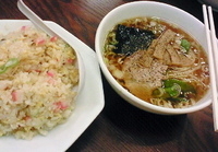 「ラーメン（小）とチャーハンセット」@南京亭 瑞穂店の写真