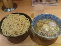 「味玉つけめん+豚ほぐし」@六厘舎の写真