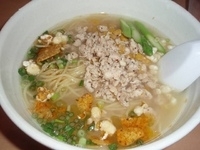 「コーン麺（880円）（9月限定でした）+今日のご飯（150円）」@魂麺の写真