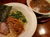 「タンタンつけ麺（多辛）714円」@伝来家 若柴店の写真