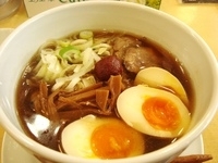 「山形ラーメン+煮たまご+大沼辛みそ 【690円+100円+100」@山形水ラーメン 二代目 真毅坊の写真