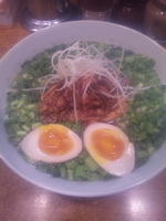 「肉弾麺 + 半熟味玉」@麺杏の写真