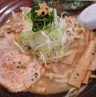 「メガ豚煮干しラーメン」@らーめん 福たけ 桜木本店の写真