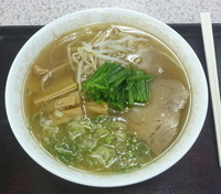 「煮干味ラーメン（550円）」@フードコート山美湖の写真