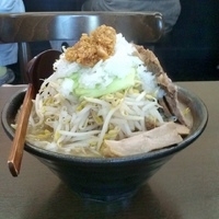 「馬鹿ふじ麺（全普通・中盛り・新聞クーポン500円）」@馬鹿豚にし田の写真