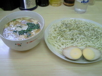 「塩コンソメつけめん（燻製玉子に変更→850円）」@ら〜めんタンクの写真