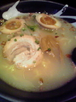 「大和らーめん650円+味玉100円」@鶏白湯らーめん 大和の写真