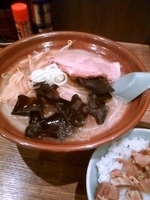 「塩ラーメン  チャーシューごはん」@寶龍 東白楽店の写真