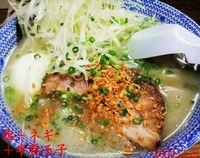 「塩+ネギ+半熟玉子（945円）」@らあめん 葫の写真