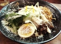 「まぜそば+フライ麺+チーズ 【780円+50円+50円】」@めん屋 まんまるの写真