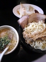 「鶏白湯つけ麺大盛+全部のせ」@麺堂 稲葉の写真
