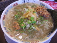 「黒味噌とんこつ770円」@九州大牟田ラーメン きらら 新橋店の写真