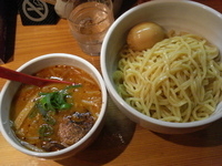 「辛し味噌つけめん+大盛+味玉」@武将の写真